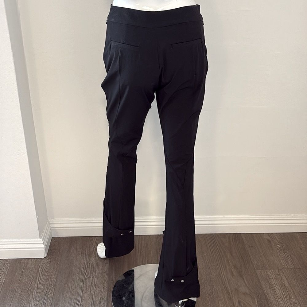 Heliot Emil Moraine Slim Fit Bootcut Trouser Pant Snap Cuff Zipper Details DK 36 - Picture 8 of 14